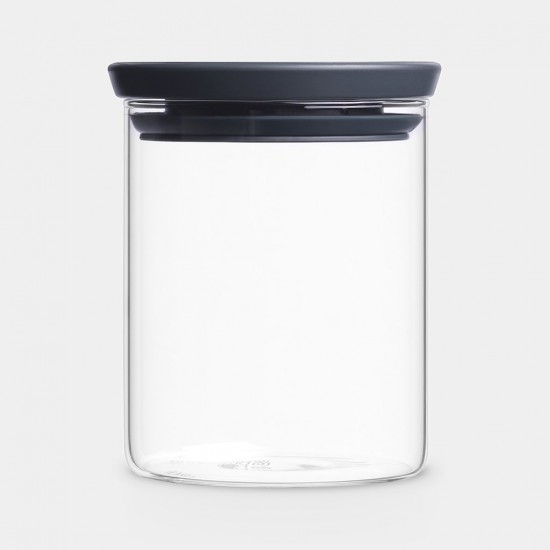 Barattolo in vetro impilabile con coperchio ermetico 0,60 L