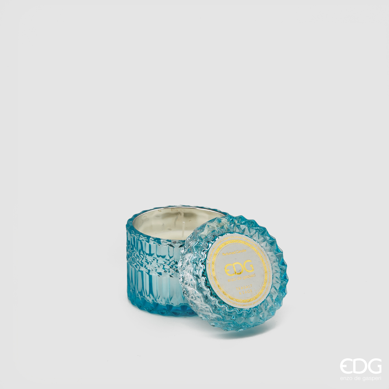 CANDELA CLASS MOCCOLO BLU H.10 D.6 EDG - Candele Decorative Peragashop