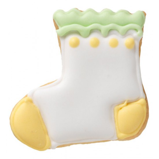 Tagliabiscotti per calzini baby, acciaio inox, con goffratura interna, 5,8 cm