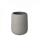 Bicchiere porta spazzolino in ceramica grigio Blomus