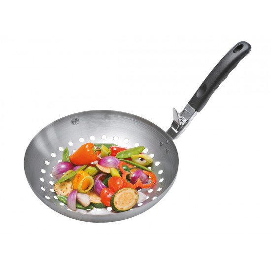 Wok per verdure con manico staccabile BBQ Wok per verdure con manico staccabile BBQ
