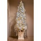 Albero di Natale Pino Pencil innevato 180 cm