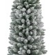 Albero di Natale Pino Pencil innevato 240 cm