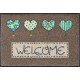 Tappeto Welcome Hearts 50x75
