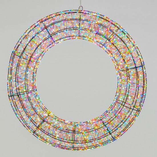 Corona Marrone 3D ø75cm HDM 6000 MicroLED Multiflash RGB Corona Marrone 3D ø75cm HDM 6000 MicroLED Multiflash RGB