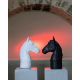 Testa cavallo L Optical Nero