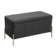Pouf XL nero e oro Pouf XL nero e oro